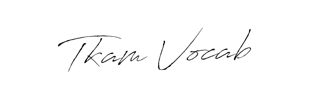 Antro_Vectra is a professional signature style that is perfect for those who want to add a touch of class to their signature. It is also a great choice for those who want to make their signature more unique. Get Tkam Vocab name to fancy signature for free. Tkam Vocab signature style 6 images and pictures png