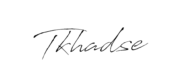 Create a beautiful signature design for name Tkhadse. With this signature (Antro_Vectra) fonts, you can make a handwritten signature for free. Tkhadse signature style 6 images and pictures png