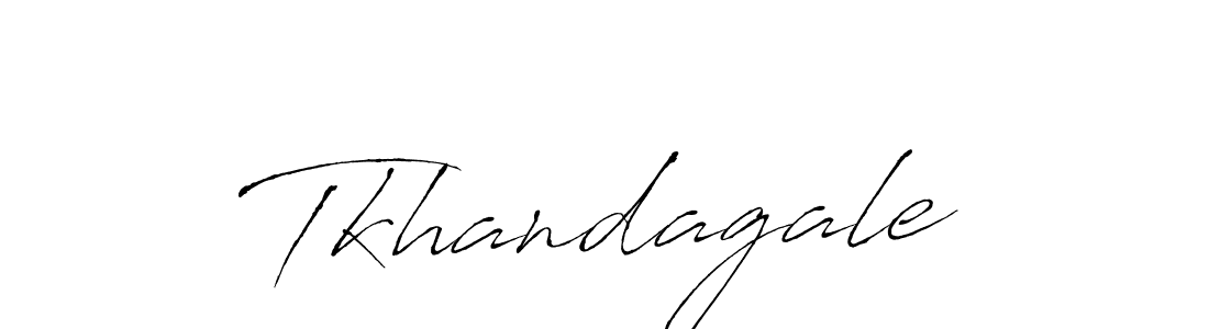 Tkhandagale stylish signature style. Best Handwritten Sign (Antro_Vectra) for my name. Handwritten Signature Collection Ideas for my name Tkhandagale. Tkhandagale signature style 6 images and pictures png