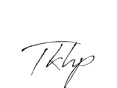 Antro_Vectra is a professional signature style that is perfect for those who want to add a touch of class to their signature. It is also a great choice for those who want to make their signature more unique. Get Tkhp name to fancy signature for free. Tkhp signature style 6 images and pictures png