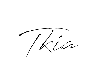 Use a signature maker to create a handwritten signature online. With this signature software, you can design (Antro_Vectra) your own signature for name Tkia. Tkia signature style 6 images and pictures png