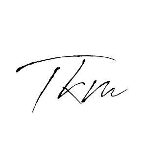 How to make Tkm name signature. Use Antro_Vectra style for creating short signs online. This is the latest handwritten sign. Tkm signature style 6 images and pictures png