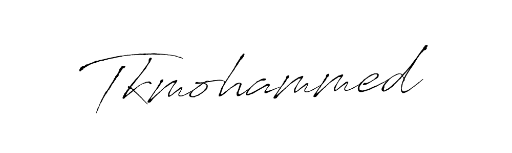 Make a beautiful signature design for name Tkmohammed. With this signature (Antro_Vectra) style, you can create a handwritten signature for free. Tkmohammed signature style 6 images and pictures png