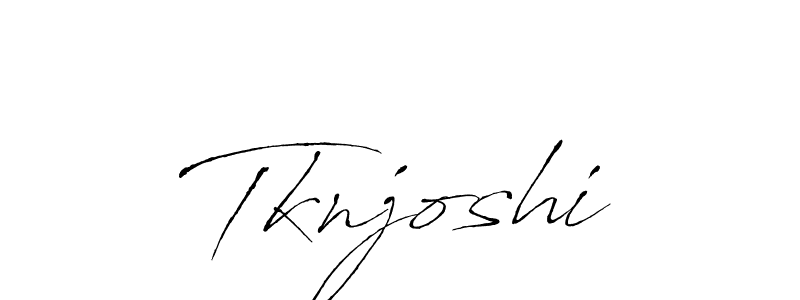 How to make Tknjoshi signature? Antro_Vectra is a professional autograph style. Create handwritten signature for Tknjoshi name. Tknjoshi signature style 6 images and pictures png