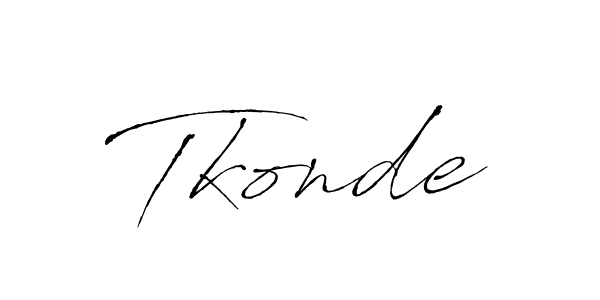 Design your own signature with our free online signature maker. With this signature software, you can create a handwritten (Antro_Vectra) signature for name Tkonde. Tkonde signature style 6 images and pictures png