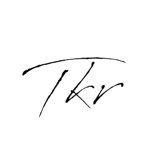 Tkr stylish signature style. Best Handwritten Sign (Antro_Vectra) for my name. Handwritten Signature Collection Ideas for my name Tkr. Tkr signature style 6 images and pictures png