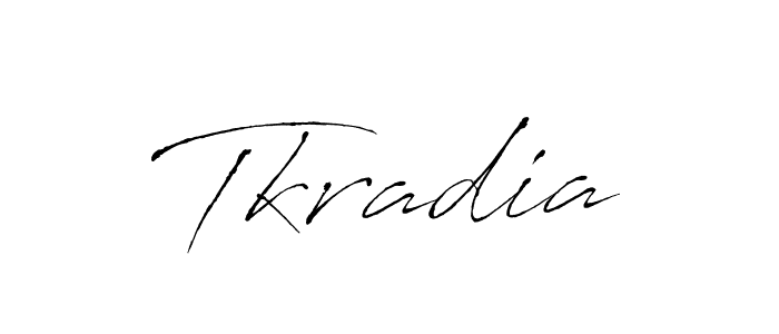 Similarly Antro_Vectra is the best handwritten signature design. Signature creator online .You can use it as an online autograph creator for name Tkradia. Tkradia signature style 6 images and pictures png
