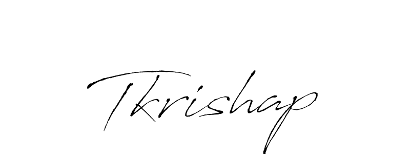 The best way (Antro_Vectra) to make a short signature is to pick only two or three words in your name. The name Tkrishap include a total of six letters. For converting this name. Tkrishap signature style 6 images and pictures png