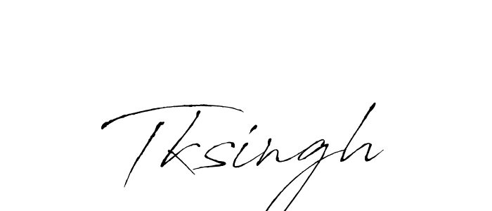 Tksingh stylish signature style. Best Handwritten Sign (Antro_Vectra) for my name. Handwritten Signature Collection Ideas for my name Tksingh. Tksingh signature style 6 images and pictures png