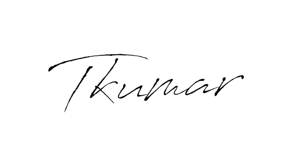 Use a signature maker to create a handwritten signature online. With this signature software, you can design (Antro_Vectra) your own signature for name Tkumar. Tkumar signature style 6 images and pictures png