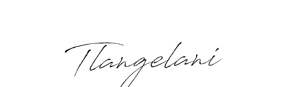 Tlangelani stylish signature style. Best Handwritten Sign (Antro_Vectra) for my name. Handwritten Signature Collection Ideas for my name Tlangelani. Tlangelani signature style 6 images and pictures png