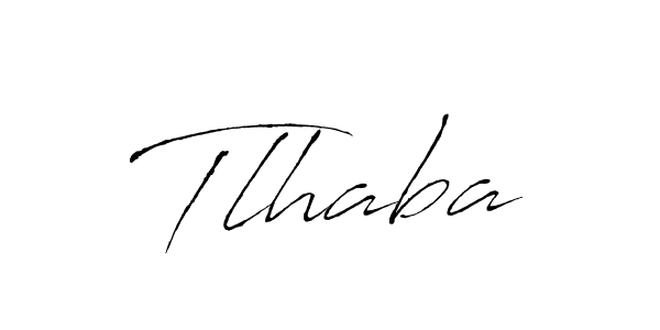 Create a beautiful signature design for name Tlhaba. With this signature (Antro_Vectra) fonts, you can make a handwritten signature for free. Tlhaba signature style 6 images and pictures png