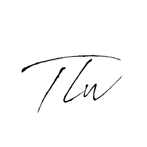 Design your own signature with our free online signature maker. With this signature software, you can create a handwritten (Antro_Vectra) signature for name Tlw. Tlw signature style 6 images and pictures png