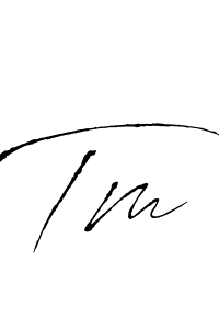 Use a signature maker to create a handwritten signature online. With this signature software, you can design (Antro_Vectra) your own signature for name Tm. Tm signature style 6 images and pictures png
