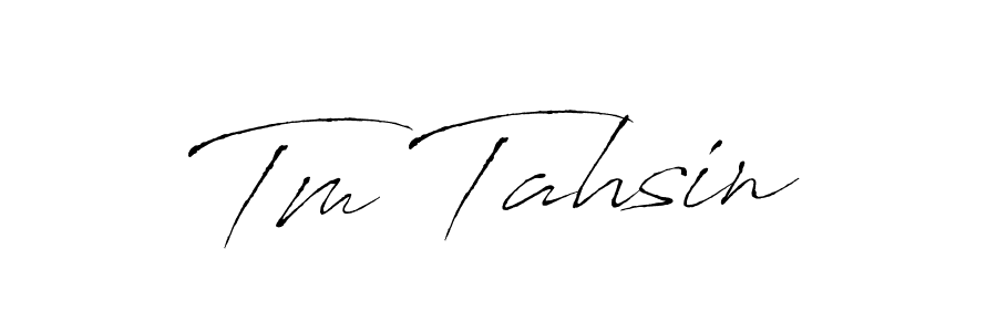 How to make Tm Tahsin signature? Antro_Vectra is a professional autograph style. Create handwritten signature for Tm Tahsin name. Tm Tahsin signature style 6 images and pictures png