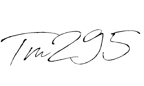 Design your own signature with our free online signature maker. With this signature software, you can create a handwritten (Antro_Vectra) signature for name Tm295. Tm295 signature style 6 images and pictures png