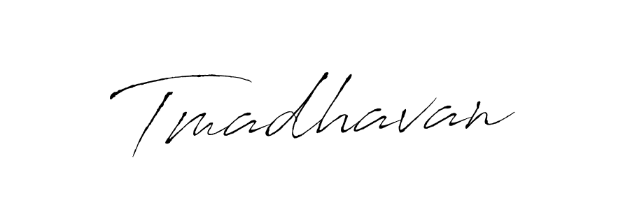 Design your own signature with our free online signature maker. With this signature software, you can create a handwritten (Antro_Vectra) signature for name Tmadhavan. Tmadhavan signature style 6 images and pictures png