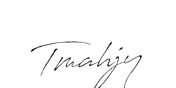 How to make Tmahjy signature? Antro_Vectra is a professional autograph style. Create handwritten signature for Tmahjy name. Tmahjy signature style 6 images and pictures png