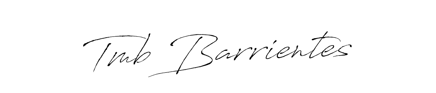 Similarly Antro_Vectra is the best handwritten signature design. Signature creator online .You can use it as an online autograph creator for name Tmb Barrientes. Tmb Barrientes signature style 6 images and pictures png
