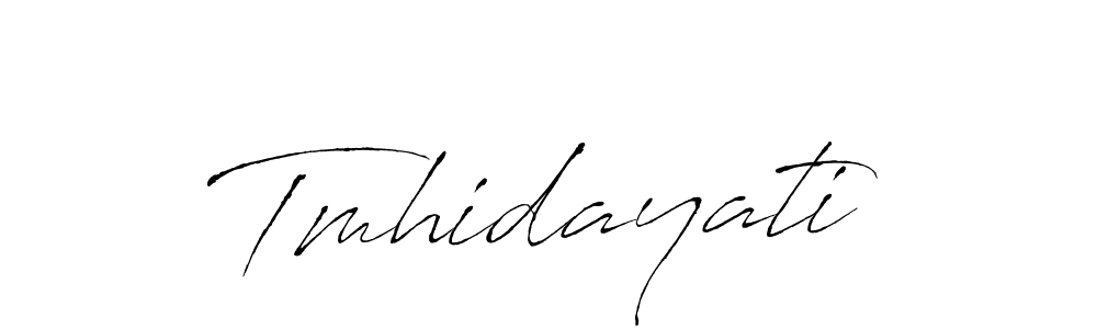 How to Draw Tmhidayati signature style? Antro_Vectra is a latest design signature styles for name Tmhidayati. Tmhidayati signature style 6 images and pictures png