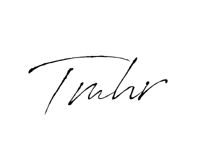 You should practise on your own different ways (Antro_Vectra) to write your name (Tmhr) in signature. don't let someone else do it for you. Tmhr signature style 6 images and pictures png