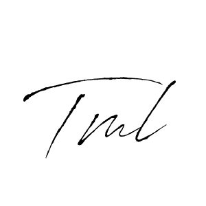 You should practise on your own different ways (Antro_Vectra) to write your name (Tml) in signature. don't let someone else do it for you. Tml signature style 6 images and pictures png