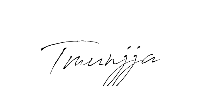 How to make Tmunjja name signature. Use Antro_Vectra style for creating short signs online. This is the latest handwritten sign. Tmunjja signature style 6 images and pictures png
