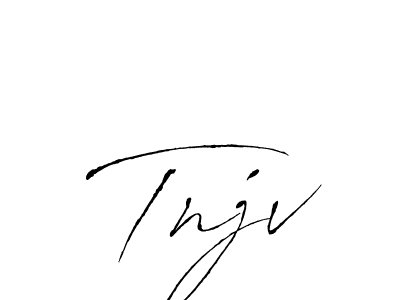 You should practise on your own different ways (Antro_Vectra) to write your name (Tnjv) in signature. don't let someone else do it for you. Tnjv signature style 6 images and pictures png