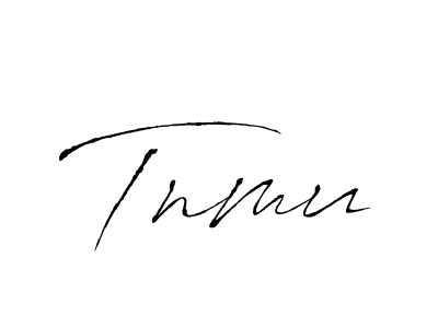 Tnmu stylish signature style. Best Handwritten Sign (Antro_Vectra) for my name. Handwritten Signature Collection Ideas for my name Tnmu. Tnmu signature style 6 images and pictures png