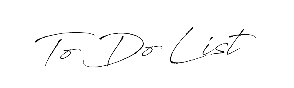 The best way (Antro_Vectra) to make a short signature is to pick only two or three words in your name. The name To Do List include a total of six letters. For converting this name. To Do List signature style 6 images and pictures png