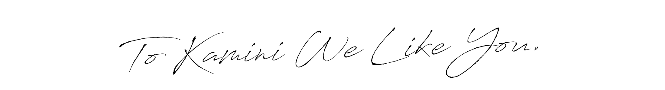 Here are the top 10 professional signature styles for the name To Kamini We Like You.. These are the best autograph styles you can use for your name. To Kamini We Like You. signature style 6 images and pictures png