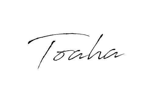 Antro_Vectra is a professional signature style that is perfect for those who want to add a touch of class to their signature. It is also a great choice for those who want to make their signature more unique. Get Toaha name to fancy signature for free. Toaha signature style 6 images and pictures png