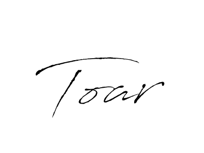 Design your own signature with our free online signature maker. With this signature software, you can create a handwritten (Antro_Vectra) signature for name Toar. Toar signature style 6 images and pictures png