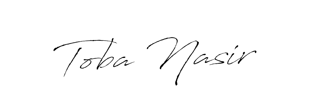 You should practise on your own different ways (Antro_Vectra) to write your name (Toba Nasir) in signature. don't let someone else do it for you. Toba Nasir signature style 6 images and pictures png