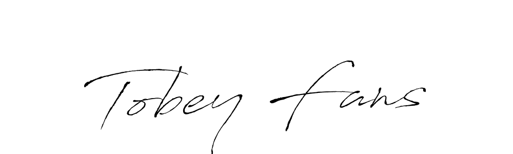 Use a signature maker to create a handwritten signature online. With this signature software, you can design (Antro_Vectra) your own signature for name Tobey Fans. Tobey Fans signature style 6 images and pictures png