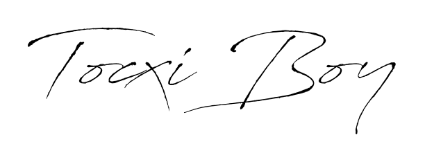 Create an unforgettable impression when signing with Tocxi Boy name styled in Antro_Vectra typography. 100% free online generator. Tocxi Boy signature style 6 images and pictures png