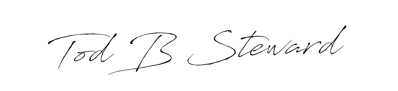 Make a beautiful signature design for name Tod B Steward. Use this online signature maker to create a handwritten signature for free. Tod B Steward signature style 6 images and pictures png