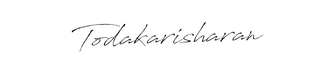 Create a beautiful signature design for name Todakarisharan. With this signature (Antro_Vectra) fonts, you can make a handwritten signature for free. Todakarisharan signature style 6 images and pictures png