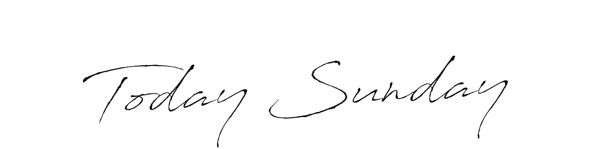 How to make Today Sunday signature? Antro_Vectra is a professional autograph style. Create handwritten signature for Today Sunday name. Today Sunday signature style 6 images and pictures png