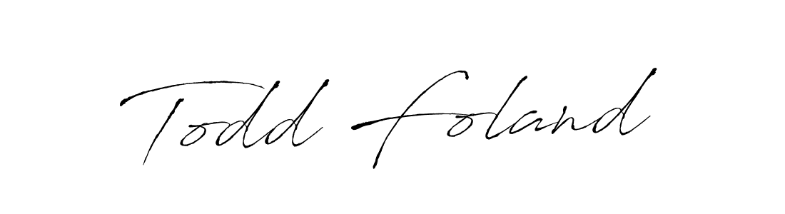 Antro_Vectra is a professional signature style that is perfect for those who want to add a touch of class to their signature. It is also a great choice for those who want to make their signature more unique. Get Todd Foland name to fancy signature for free. Todd Foland signature style 6 images and pictures png