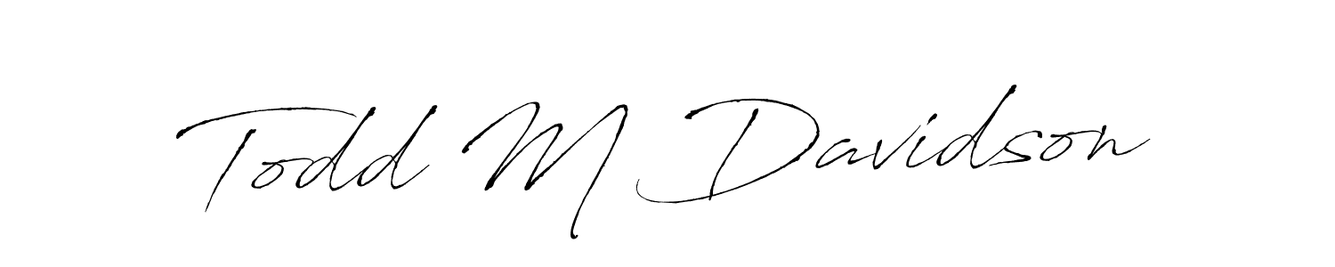 How to make Todd M Davidson signature? Antro_Vectra is a professional autograph style. Create handwritten signature for Todd M Davidson name. Todd M Davidson signature style 6 images and pictures png