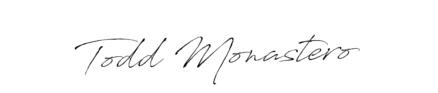 Antro_Vectra is a professional signature style that is perfect for those who want to add a touch of class to their signature. It is also a great choice for those who want to make their signature more unique. Get Todd Monastero name to fancy signature for free. Todd Monastero signature style 6 images and pictures png