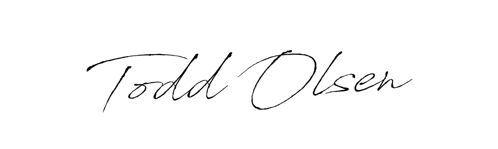 Todd Olsen stylish signature style. Best Handwritten Sign (Antro_Vectra) for my name. Handwritten Signature Collection Ideas for my name Todd Olsen. Todd Olsen signature style 6 images and pictures png