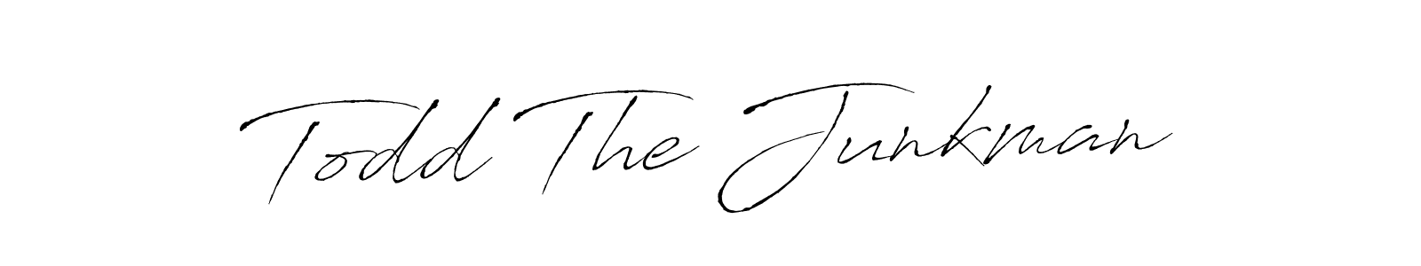 You should practise on your own different ways (Antro_Vectra) to write your name (Todd The Junkman) in signature. don't let someone else do it for you. Todd The Junkman signature style 6 images and pictures png