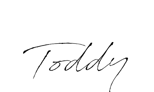 Design your own signature with our free online signature maker. With this signature software, you can create a handwritten (Antro_Vectra) signature for name Toddy. Toddy signature style 6 images and pictures png