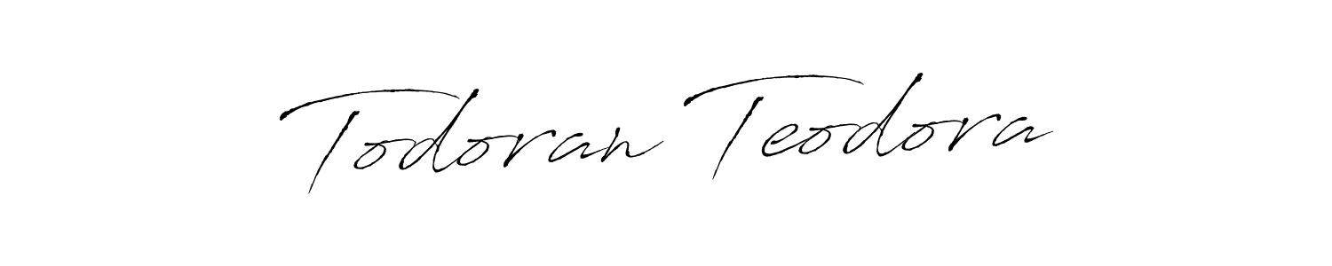 How to make Todoran Teodora signature? Antro_Vectra is a professional autograph style. Create handwritten signature for Todoran Teodora name. Todoran Teodora signature style 6 images and pictures png
