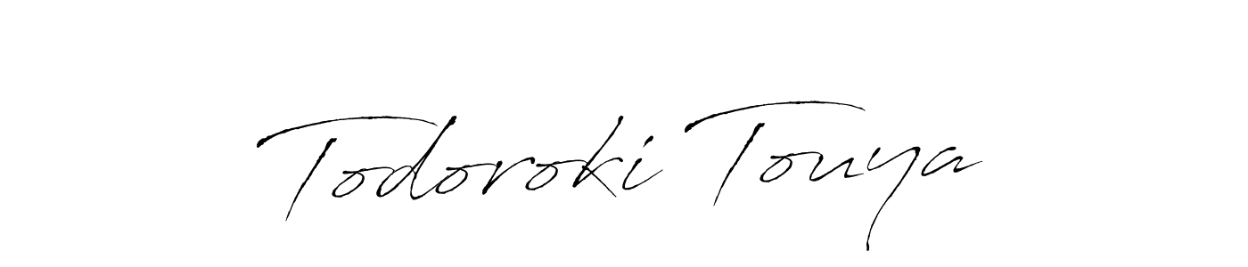 Design your own signature with our free online signature maker. With this signature software, you can create a handwritten (Antro_Vectra) signature for name Todoroki Touya. Todoroki Touya signature style 6 images and pictures png