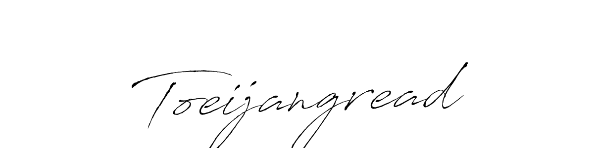 How to make Toeijangread name signature. Use Antro_Vectra style for creating short signs online. This is the latest handwritten sign. Toeijangread signature style 6 images and pictures png