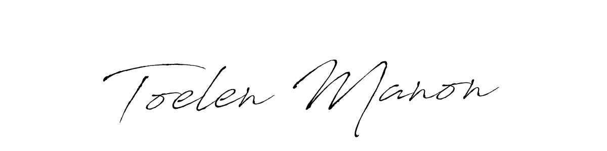 Similarly Antro_Vectra is the best handwritten signature design. Signature creator online .You can use it as an online autograph creator for name Toelen Manon. Toelen Manon signature style 6 images and pictures png