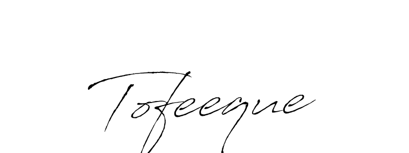 Also we have Tofeeque name is the best signature style. Create professional handwritten signature collection using Antro_Vectra autograph style. Tofeeque signature style 6 images and pictures png